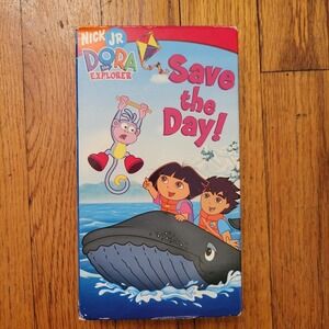 Nick Jr Dora the Explorer Save the Day VHS Video Tape Kids Childrens Learning